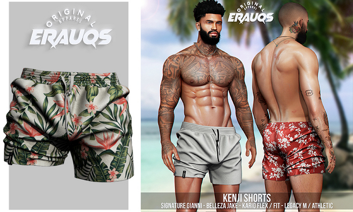 [ ERAUQS ] - Kenji Shorts - 08