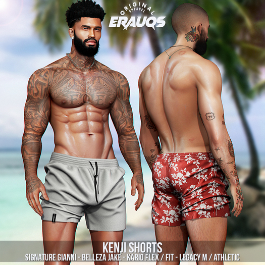 [ ERAUQS ] - Kenji Shorts - Fatpack