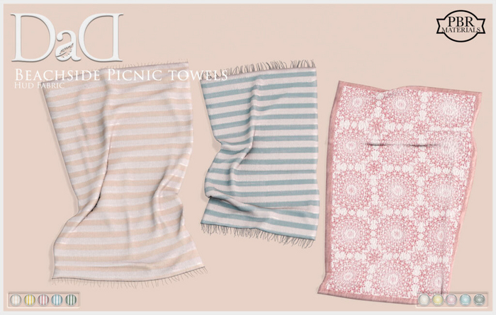 DaD - Beachside Picnic Towels - PBR  