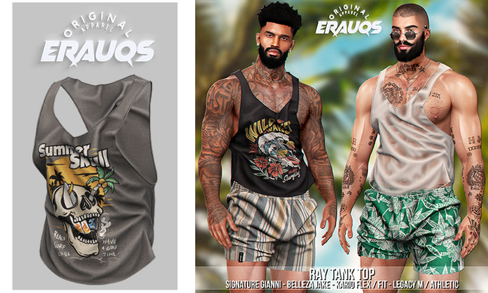 [ ERAUQS ] - Ray Tank Top - 08