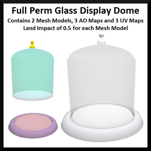 Full Perm Glass Display Dome