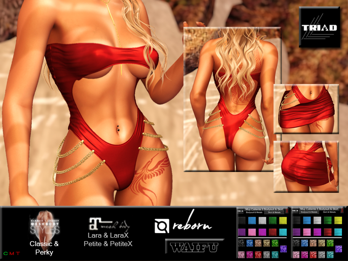 ~*Triad*~ Mui Caliente' II Bodysuit & Skirt DEMOs