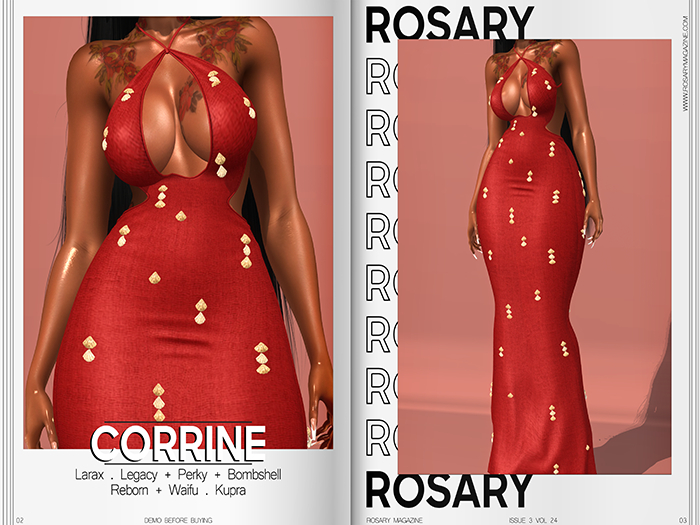 Rosary. Corrine . Red