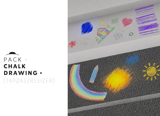 Pack CHALK DRAWING