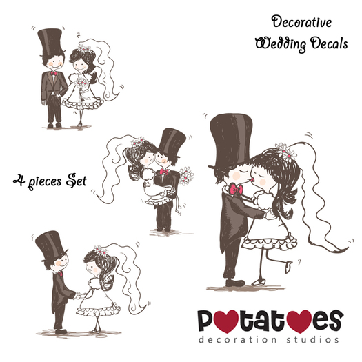 Potatoes Decoration - Wedding Decals