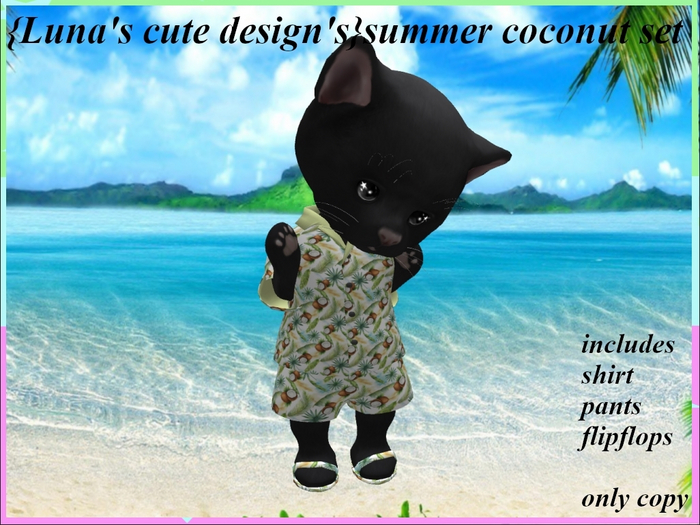 {Luna's cute design's}summer coconut set