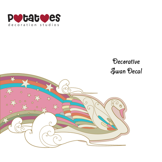 Potatoes Decoration - Swan Decal