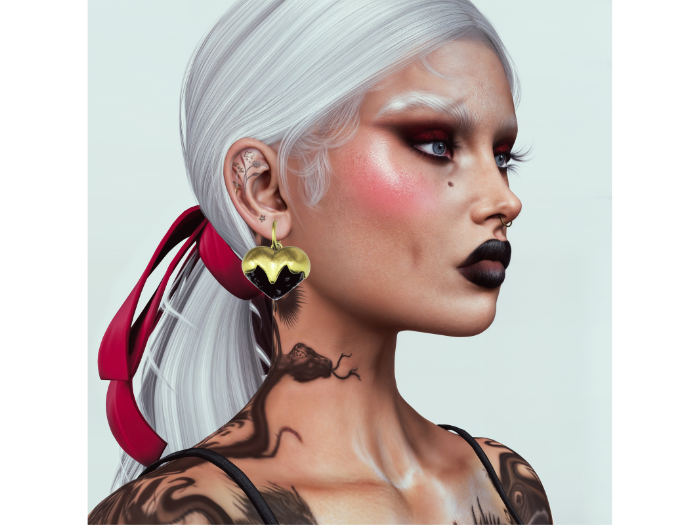 Domelle: Queen of Hearts Earring Black Pack