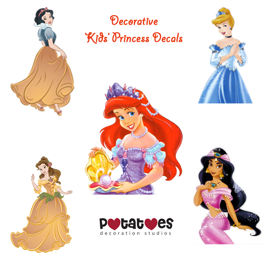 Potatoes Decoration - Kids Princess Decals