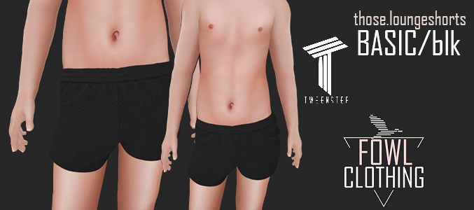 FOWL Clothing - abitLHEWD// SHoRTS (BASIC blk)