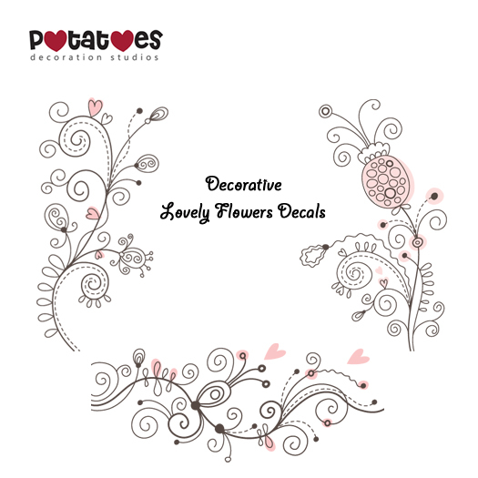 Potatoes Decoration - Love Decals