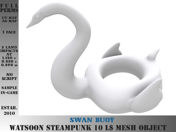 Swan buoy - 2 LI - FULL PERM Mesh