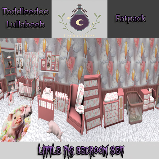 {Enchantress} Little Piggy Bedroom Set-Fatpack
