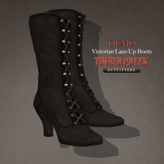 [Timber Creek] Victorian Lace-Up Boots-DEMO