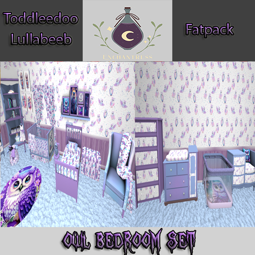{Enchantress} Owl Bedroom Set Fatpack