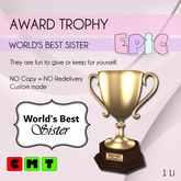 [EPIC Award] World's Best Sister (Packed)