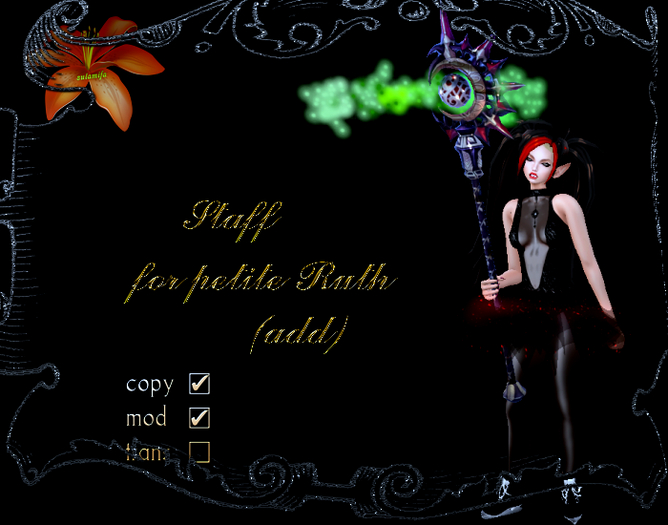 staff for petite Ruth(add)
