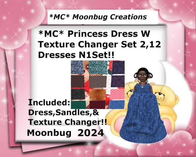 *MC* Princess Dress W Texture Changer Set 2