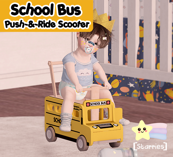 [Starries] School Bus Scooter - Shape-Sorter