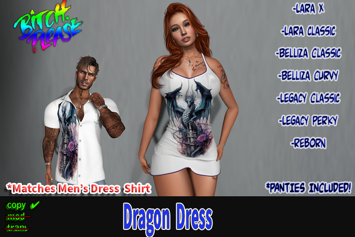 Dragon Dress Unpack hud