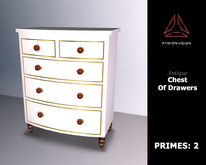 Antique Chest of Drawers: White