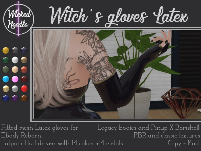 ~W-N~ Witch's gloves Latex + PBR
