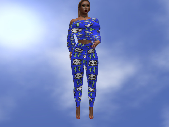 KOKO'S CLOSET PANDA OUTFIT BLUE