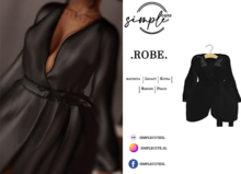 [simpleCUTE]  Robe - Black  //ADD ME//