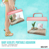 MishMish - Baby Axolotl Portable Aquarium (PINK) [Boxed]