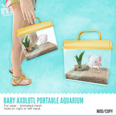 MishMish - Baby Axolotl Portable Aquarium (SUNNY YELLOW) [Boxed]