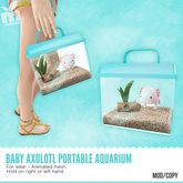 MishMish - Baby Axolotl Portable Aquarium (SKY) [Boxed]