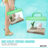 MishMish - Baby Axolotl Portable Aquarium (GREEN) [Boxed]