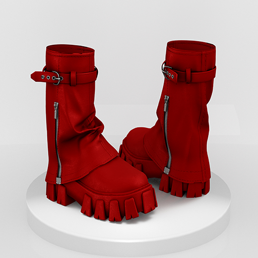 !4AEM - GISELLE BOOTS (RED) 