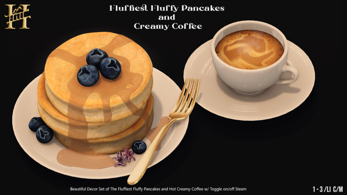 Chef Hill. Fluffiest Fluffy Pancakes and Creamy Coffee