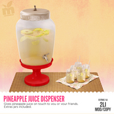  MishMish - Pineapple Juice Dispenser (RED) [Boxed] 