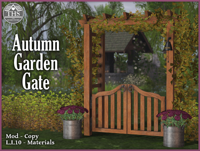 AUTUMN GARDEN - AUTUMN GARDEN GATE - GARDEN GATE