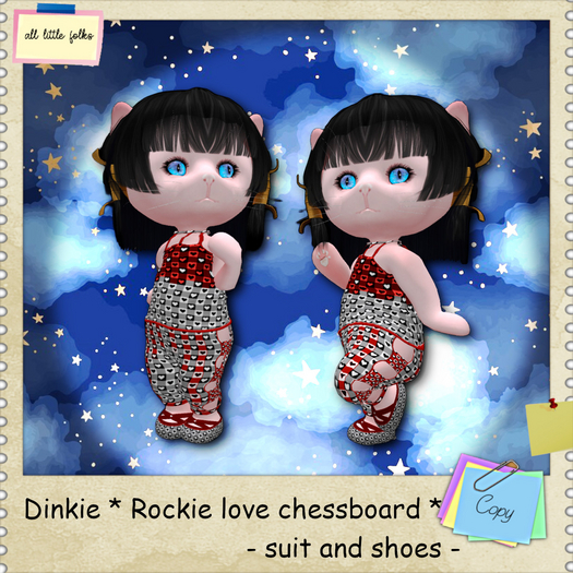 Dinkie * rockie love chessboard