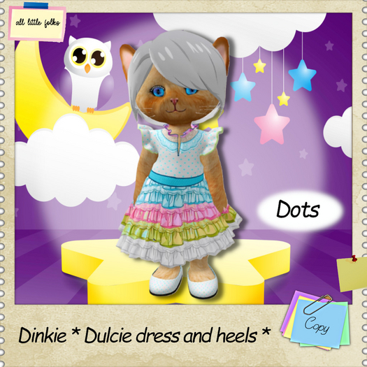 Dinkie * Dulcie dress and heels * Dots