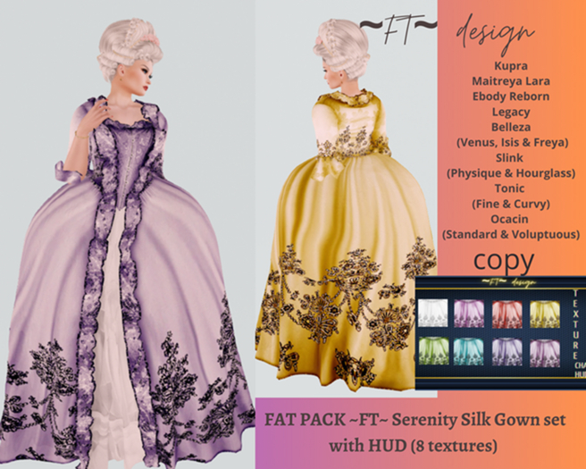 ~FT~ Serenity Silk gown SET 