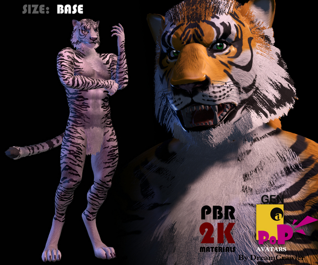 [GENaPOP] Tiger (Base Size)
