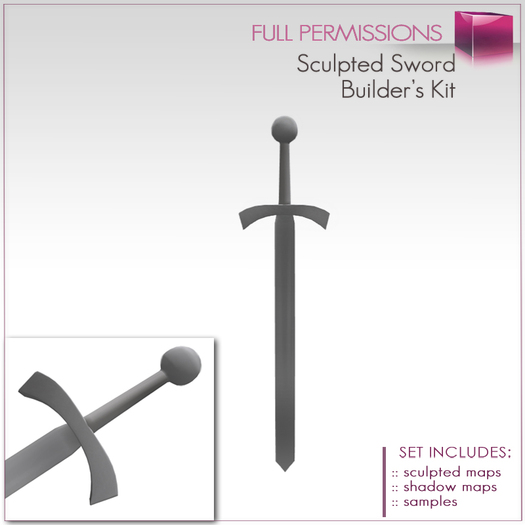 Full Perm Sculpted Sword - Builder's Kit Set