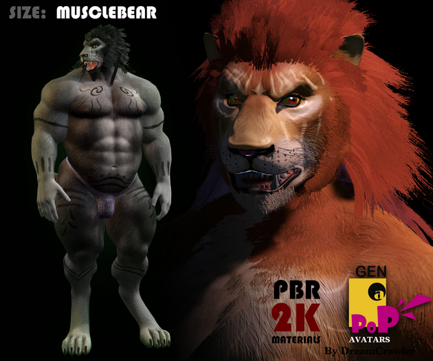 [GENaPOP] Lion (MuscleBear size)