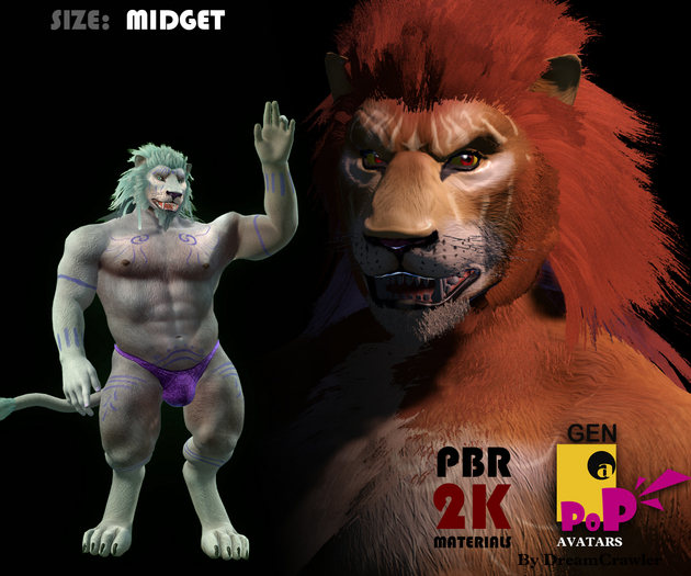 [GENaPOP] Lion (Midget size)
