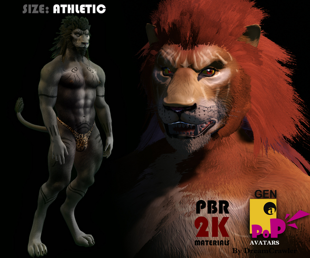 [GENaPOP] Lion (Athletic size)