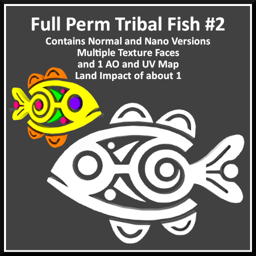 Full Perm Tribal Fish #2