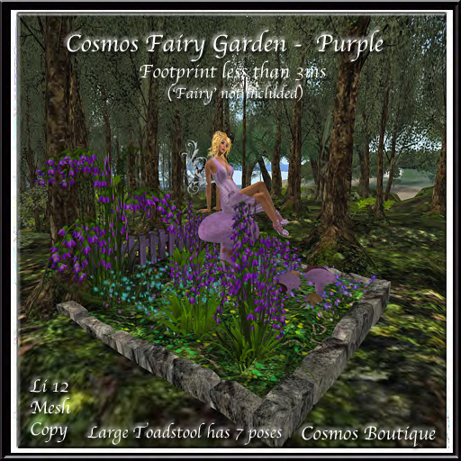 Cosmos Fairy Garden Purple MESH (BOX)