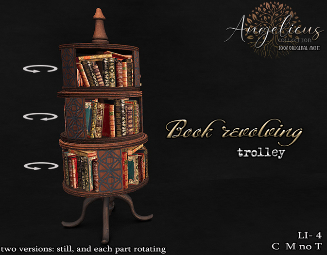 .Angelicus.  Book revolving trolley   