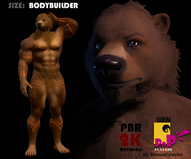 [GENaPOP] Bear (BodyBuilder size)