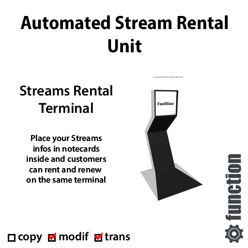 [function] Automated Stream Rental Unit