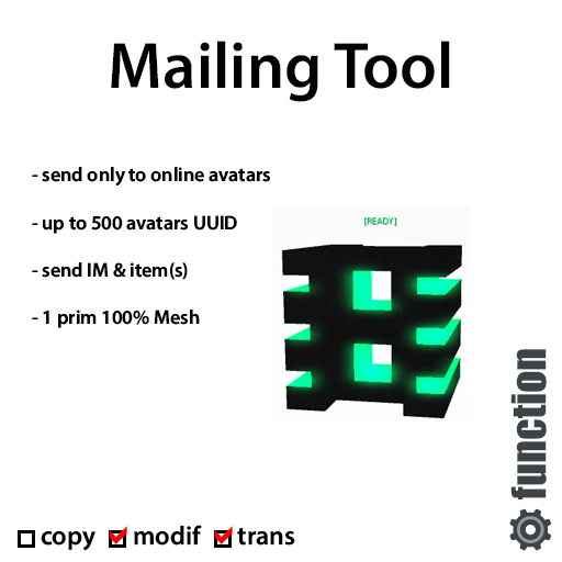 [function] The Mailing Tool